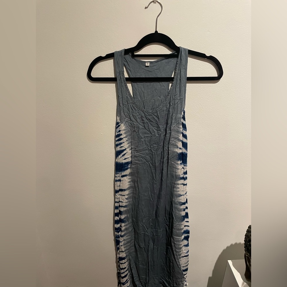 Excellent condition  Omens casual beachy blue/grey dress